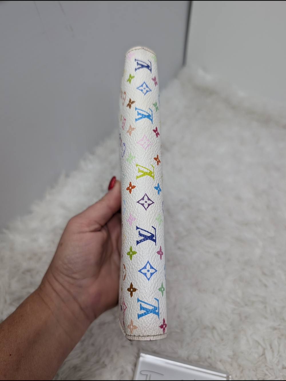 Louis Vuitton Murakami White Multicolor Monogram Zip Wallet - Picture 4 of 14